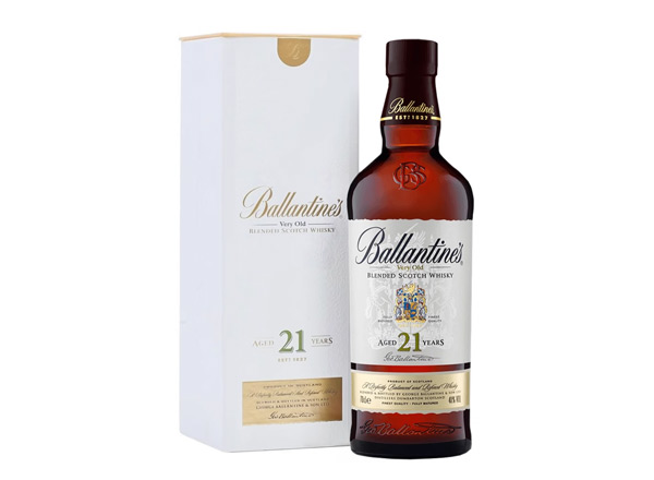 百龄坛威士忌回收百龄坛21年苏格兰威士忌40°Ballantine's进口洋酒700ml