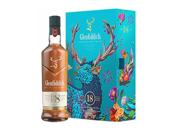 格兰菲迪回收格兰菲迪18年700ml春节礼盒装Glenfiddich苏格兰威士忌