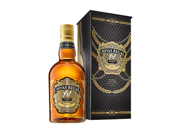 芝华士15年回收Chivas Regal XV Balmain巴尔曼联名限定版700ml苏格兰调配型威士忌洋酒