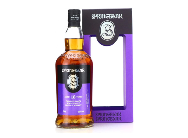 Springbank云顶18年威士忌回收云顶威士忌洋酒700ml