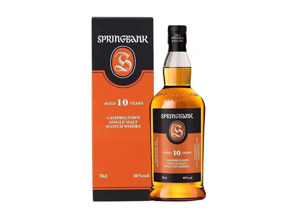 收购云顶10年威士忌SpringBank云顶10年700ml回收洋酒行货