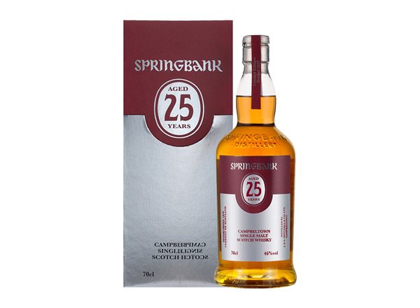 云顶25年回收云顶威士忌SpringBank 46度坎贝尔镇苏格兰单一麦芽700m进口洋酒威士忌