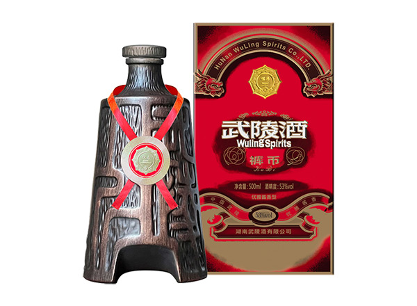 回收武陵酒裤币53度酱香型白酒500ml/1L礼盒装裤币武陵酒收购