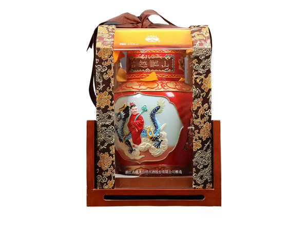 古越龙山黄酒回收古越龙山状元及第二十年陈酿2.5L工艺浮雕黄酒