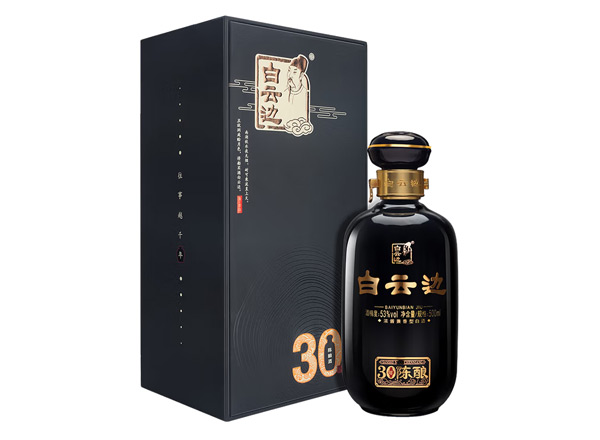 苏州回收白云边30年三十年陈酿酒浓酱兼香型白酒45度53度