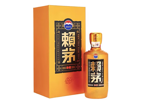 回收赖茅珍藏酱香型白酒53度500mL