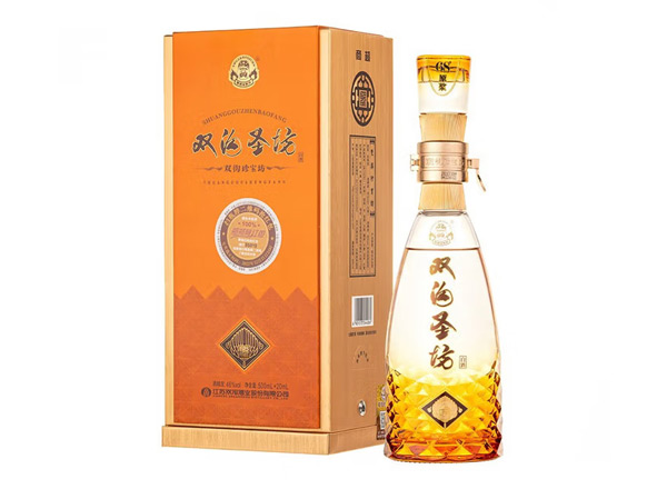 大庆双沟珍宝坊圣坊回收浓香型白酒46度500ml+20ml