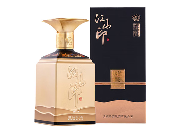 回收珍酒江山印酱香型白酒53度500mL