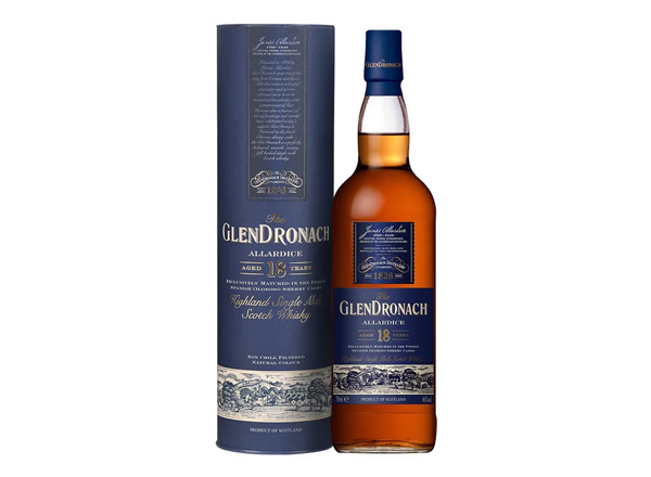 回收格兰多纳18年单一麦芽威士忌Glendronach Aged 18 Years Allardice Highland Single Malt Scotch Whisky