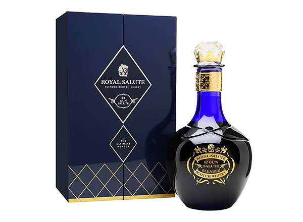 黄冈回收皇家礼炮62响调和型威士忌Royal Salute 62 Gun Salute Blended Scotch Whisky