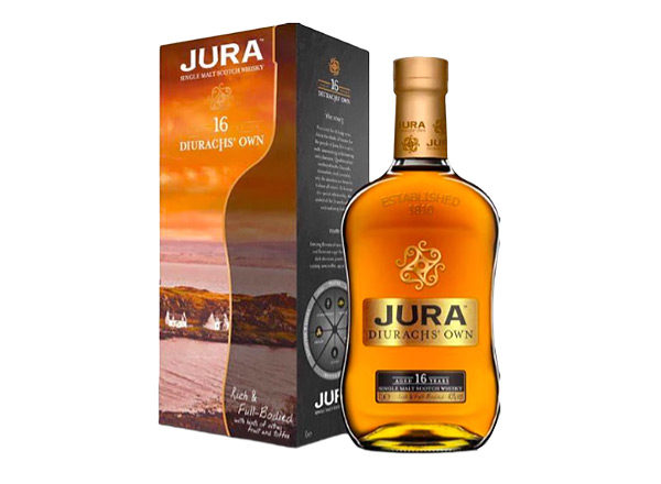 丹东吉拉16年回收苏格兰单一麦芽威士忌Jura 16 Years Old Single Malt Scotch Whisky