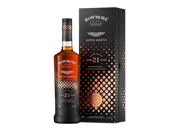 大庆波摩21年阿斯顿马丁联名单一麦芽威士忌回收Bowmore 21 Year Old Aston Martin Masters Selection Single Malt Scotch Whisky