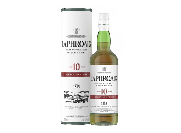拉弗格10年雪莉桶单一麦芽威士忌回收Laphroaig 10 Year Old Sherry Oak Finish Single Malt Scotch Whisky