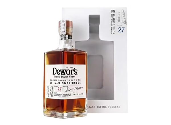 万州回收帝王27年小批量四次陈酿调配型苏格兰威士忌Dewar’s Double Double 27 Years Old Blended Scotch Whisky