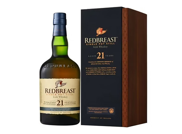 知更鸟21年单一壶式蒸馏爱尔兰威士忌回收Redbreast 21 Year Old Single Pot Still Irish Whiskey