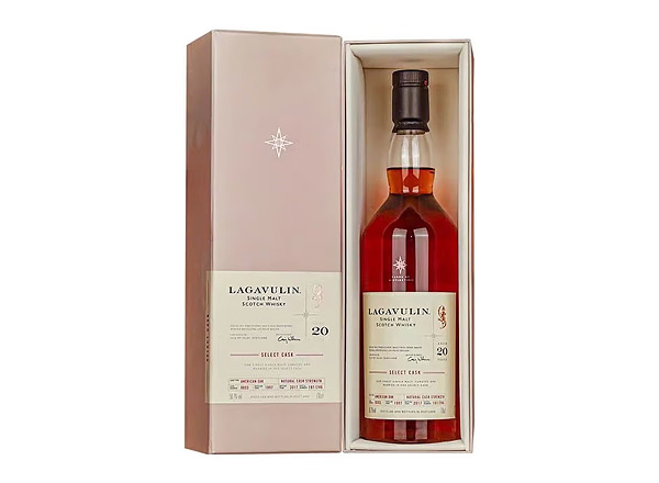 回收乐加维林20年大师选桶COD星星标单一麦芽威士忌Lagavulin Aged 20 Years Master Select Casks of Distinction