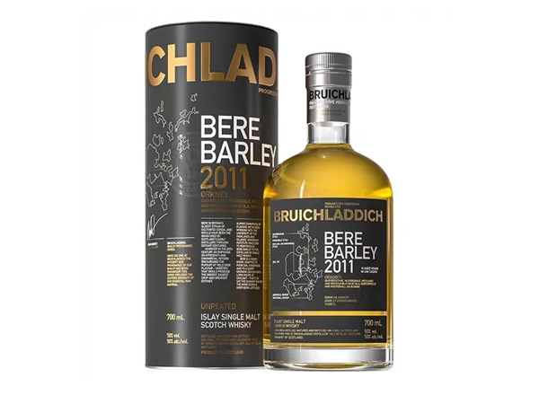 回收布赫拉迪古卓大麦单一麦芽苏格兰威士忌Bruichladdich Bere Barley Single Malt Scotch Whisky