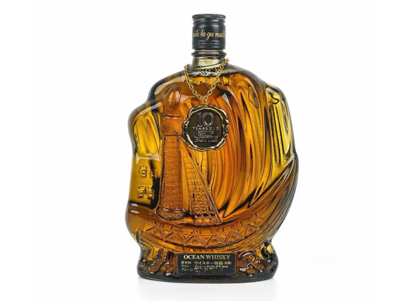 轻井泽10年回收三乐帆船Ocean Whisky单一麦芽威士忌Karuizawa 10 Year Old Sanraku Ocean "Sailing Ship" Single Malt Japanese Whisky