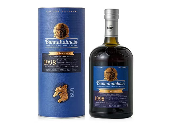 南通回收布纳哈本1998曼萨尼亚桶单一麦芽威士忌Bunnahabhain 1998 Manzanilla Cask Finish
