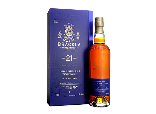 宜昌回收皇家布莱克拉21年雪莉桶熟成高地单一麦芽威士忌Royal Brackla 21 Year Old Sherry Cask Finish