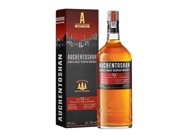 大庆欧肯特轩12年单一麦芽威士忌回收Auchentoshan 12 Years Old Single Malt Scotch Whisky