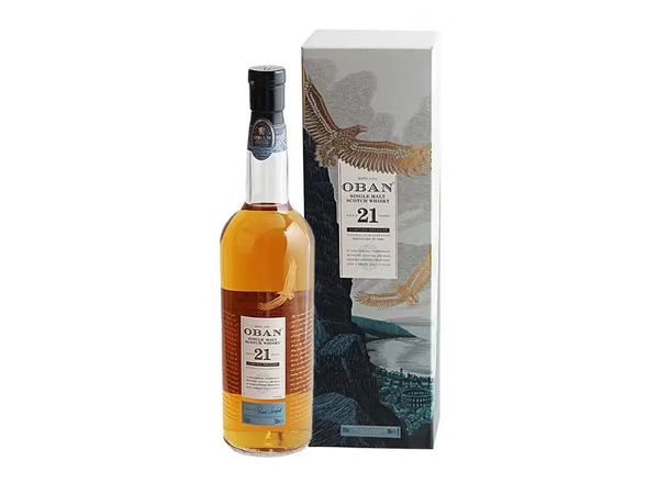 丹东欧本21年单一麦芽威士忌回收Oban 21-Year-Old Single Malt Scotch Whisky