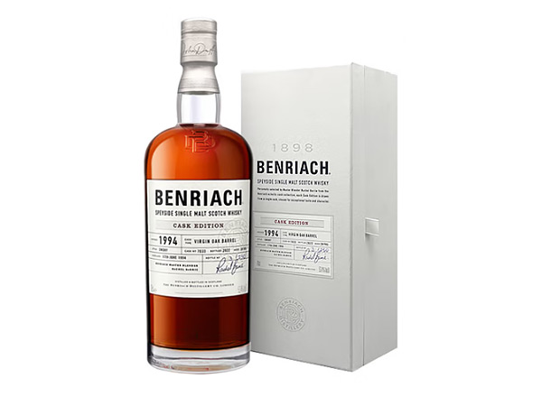 本利亚克烟熏28年回收新橡木桶/处女桶单一麦芽威士忌BenRiach 28 Year Old Virgin Oak Cask Single Malt Scotch Whisky