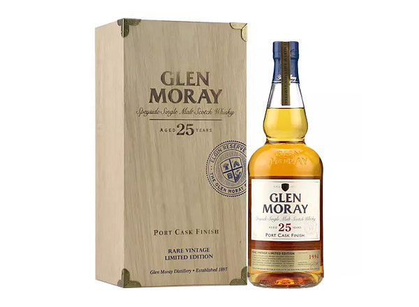 浙江格兰莫雷25年波特桶回收斯佩塞单一麦芽苏格兰威士忌Glen Moray 25 Year Old Port Cask Finish Speyside Single Malt Scotch Whisky